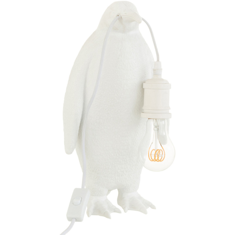 Lampe à poser Pingouin Penguin en Résine Blanc - 1