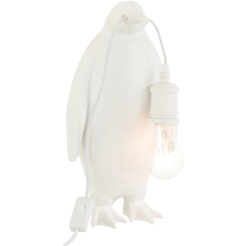 Lampe à poser Pingouin Penguin en Résine Blanc - 3
