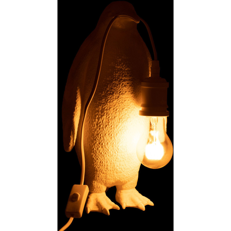 Lampe à poser Pingouin Penguin en Résine Blanc - 4