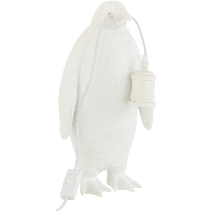 Lampe à poser Pingouin Penguin en Résine Blanc - 5