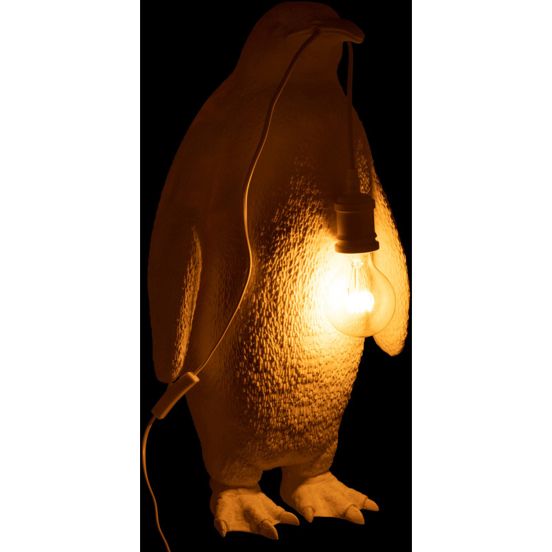 Lampe à poser au sol Pingouin Penguin en Résine Blanc - 4