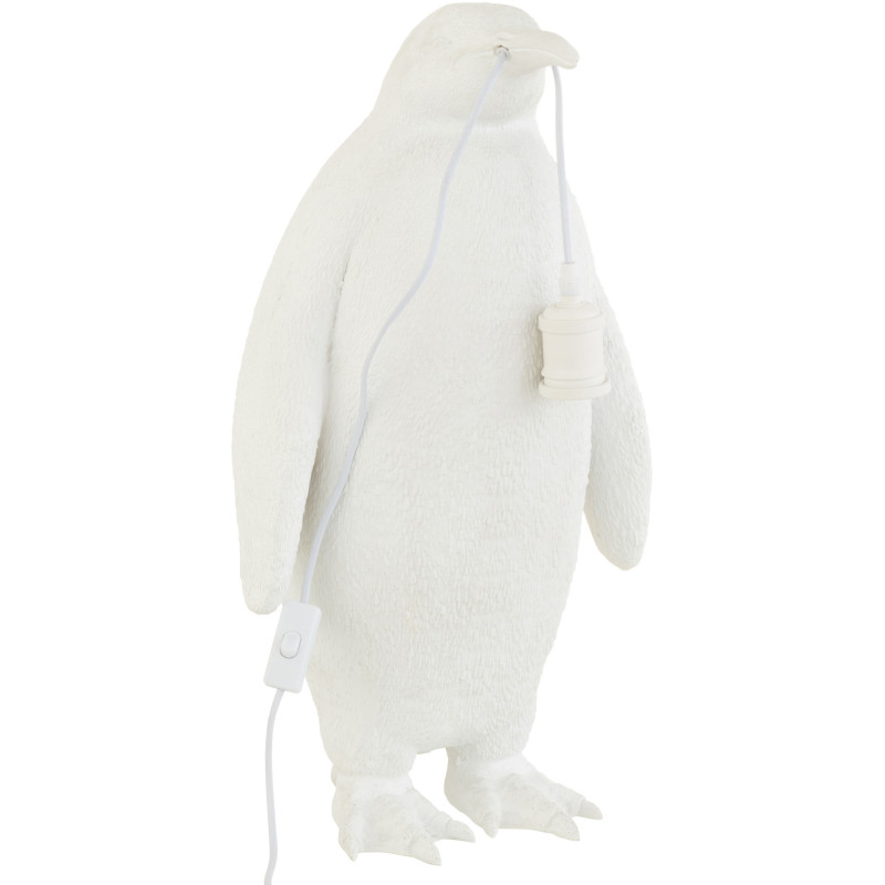 Lampe à poser au sol Pingouin Penguin en Résine Blanc - 5