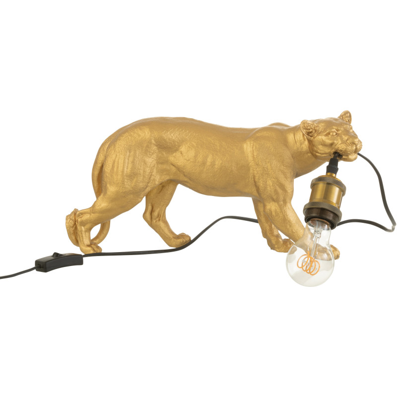 Lampe à poser Puma Tyson en Résine Doré - 1