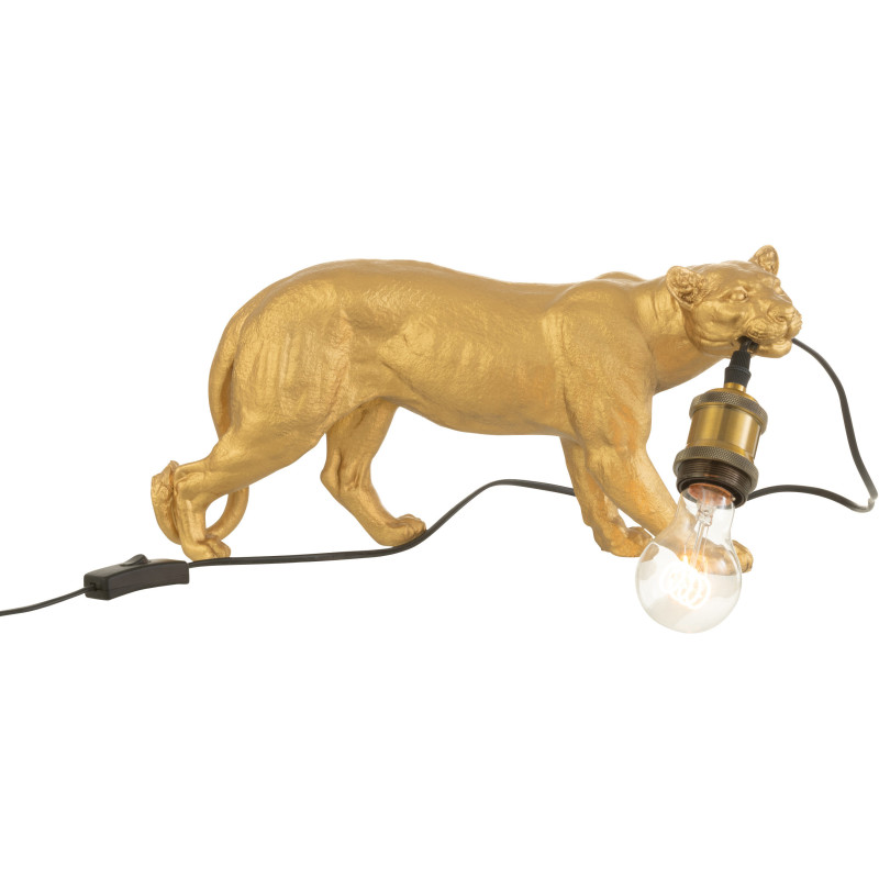 Lampe à poser Puma Tyson en Résine Doré - 2