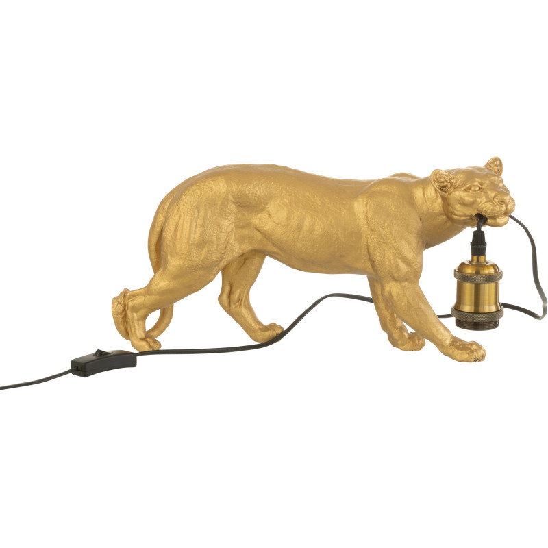 Lampe à poser Puma Tyson en Résine Doré - 4