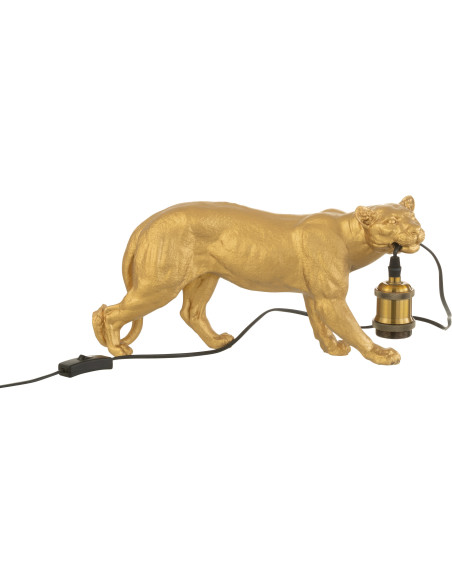 Lampe à poser Puma Tyson en Résine Doré - 4