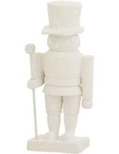 Statue déco Casse noisette en Bois d'Albasia Blanc - 1