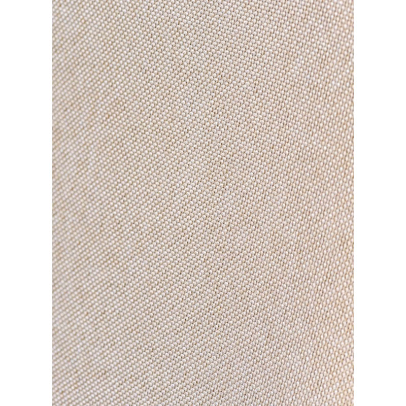 Fauteuil de table haut de gamme en Tissu Blanc crème Bois Marron noyer Velric - 6