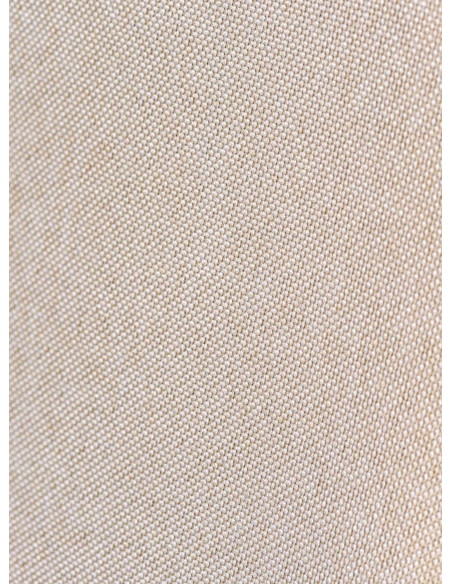 Fauteuil de table haut de gamme en Tissu Blanc crème Bois Marron noyer Velric - 6