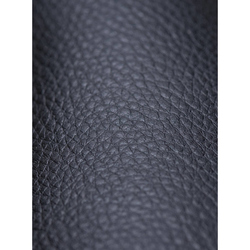 Fauteuil de table haut de gamme en Polyuréthane Noir Bois Marron noyer Velric - 6