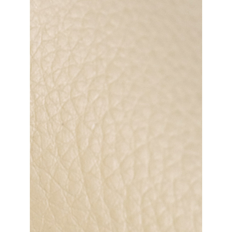 Fauteuil de table haut de gamme en Polyuréthane Blanc crème Bois Marron noyer Velric - 6