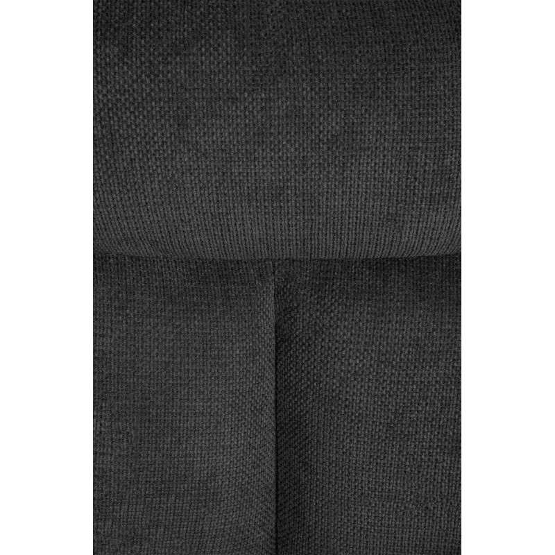 Fauteuil de table pivotant en Tissu Gris foncé Métal Noir Mat Mertio  - 3