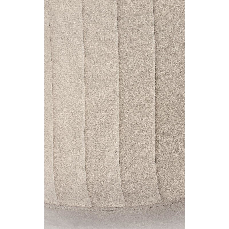 Chaise moderne en Velours Gris Métal Noir Ivina - 2