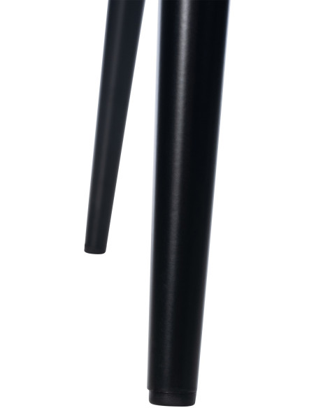 Chaise moderne en Velours Vert foncé Métal Noir Jerana - 7