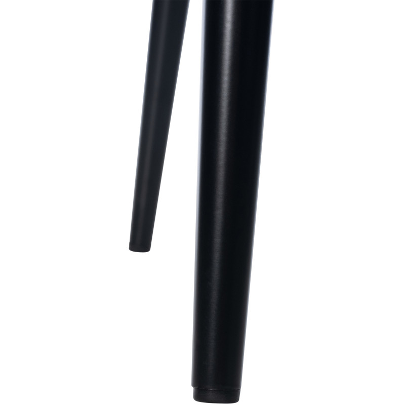 Chaise moderne en Polyuréthane Marron Métal Noir Jerana - 5