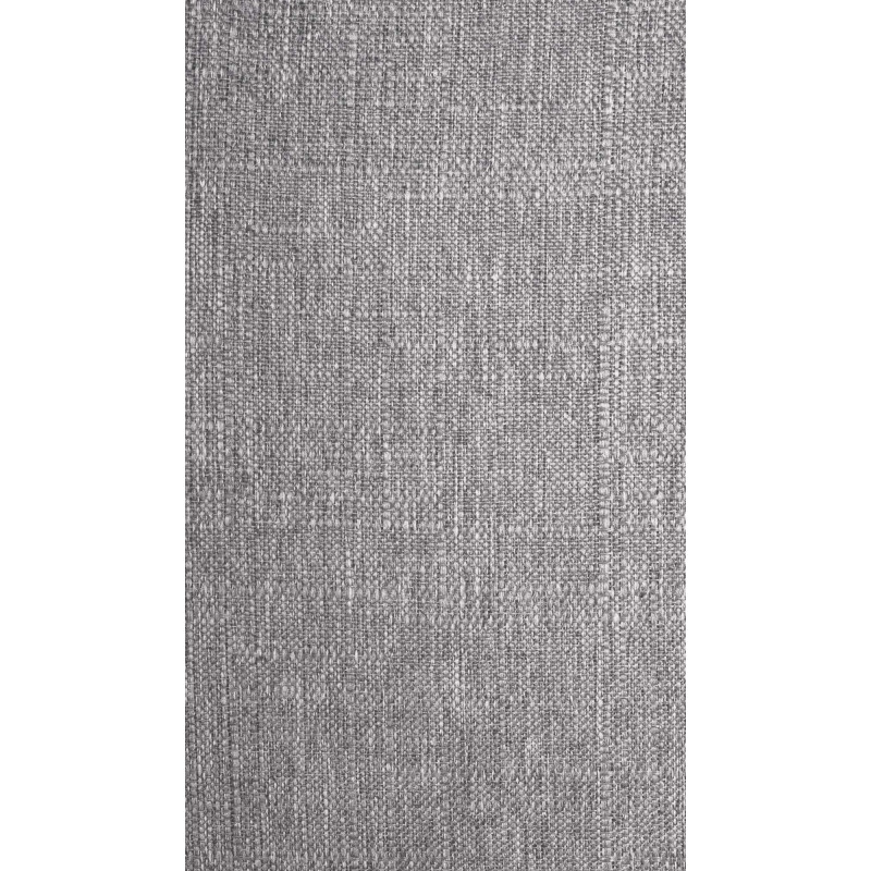 Chaise moderne en Tissu Gris clair Métal Noir Jerana - 6