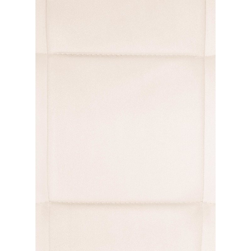 Chaise moderne en Velours Blanc crème Métal Noir Mat Gladina - 3