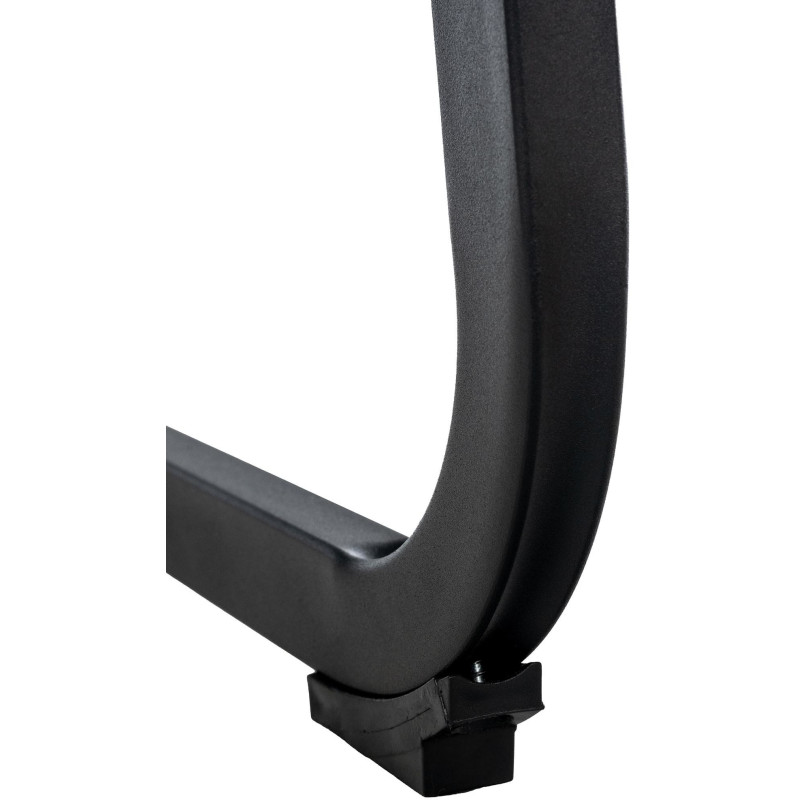 Chaise moderne en Velours Noir Métal Noir Mat Gladina - 4