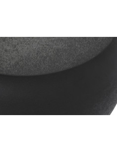 Table basse originale Ronde en Métal Noir Doré Walina - 1 2