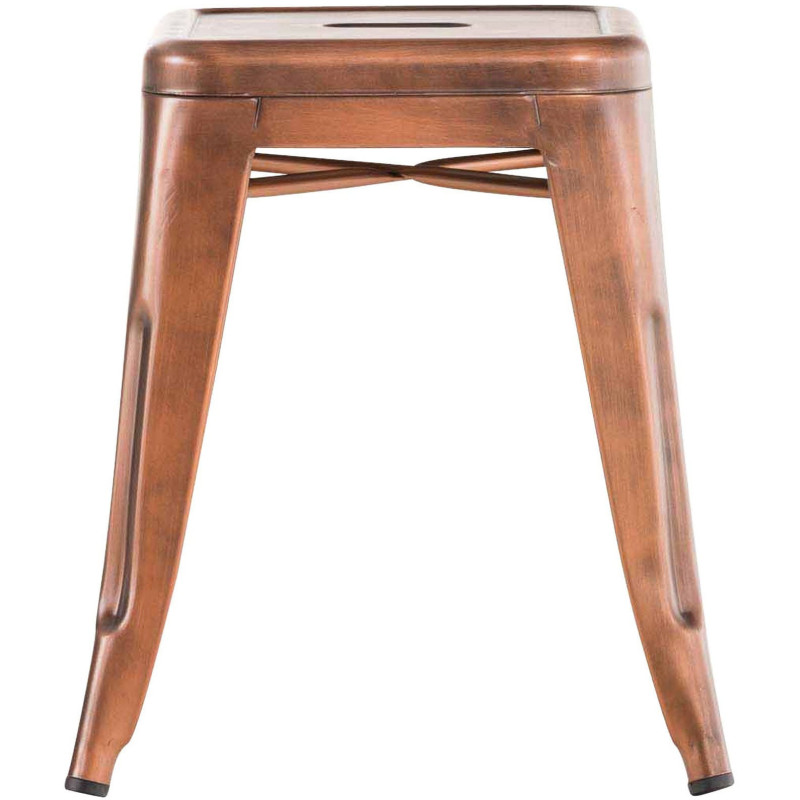 Tabouret bas style industriel en Métal Cuivré Kormack - 2