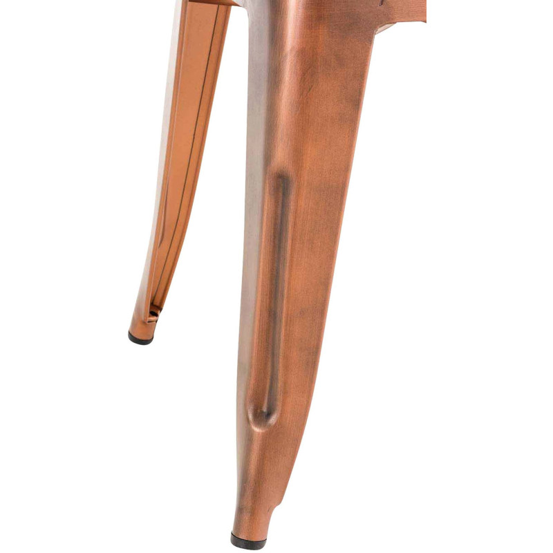Tabouret bas style industriel en Métal Cuivré Kormack - 3