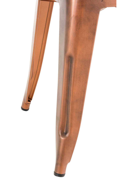 Tabouret bas style industriel en Métal Cuivré Kormack - 3