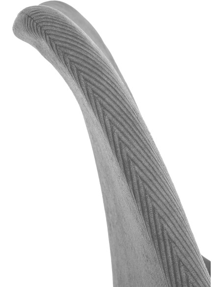 Chaise moderne scandinave en Velours côtelé Gris foncé Bois de hêtre Naturel Floki - 6