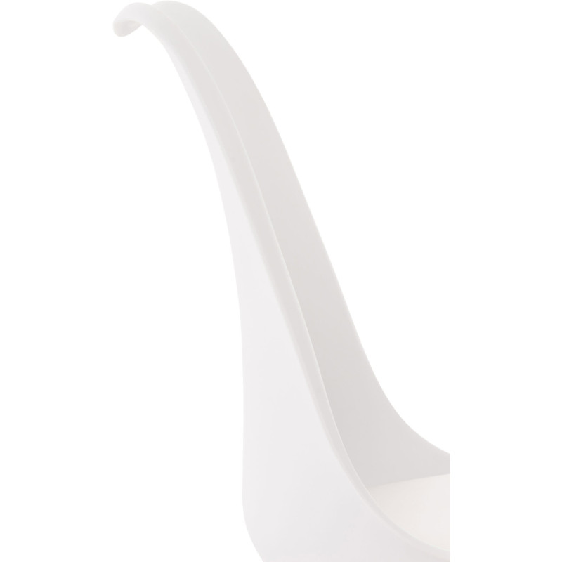 Chaise moderne scandinave en Polypropylène Polyuréthane Blanc Bois de hêtre Naturel Floki - 4