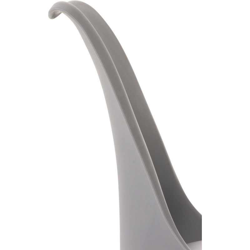 Chaise moderne scandinave en Polypropylène Polyuréthane Gris Bois de hêtre Naturel Floki - 4