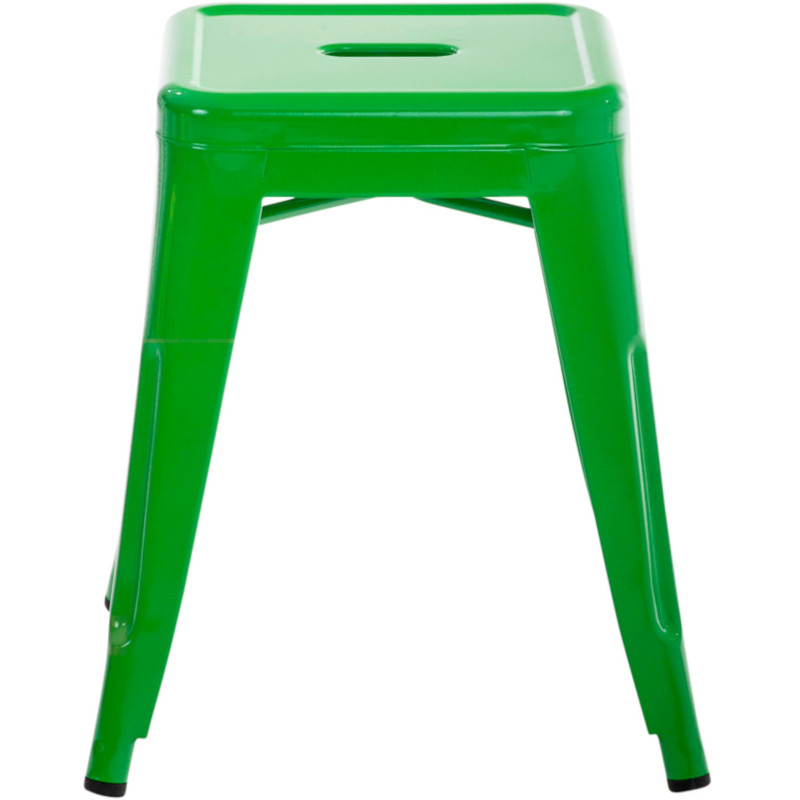 Tabouret bas style industriel en Métal Vert Kormack - 2