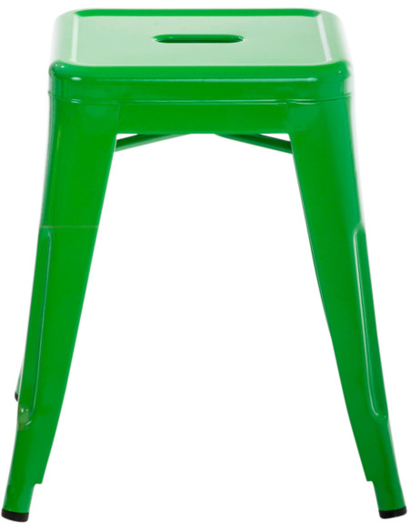 Tabouret bas style industriel en Métal Vert Kormack - 2