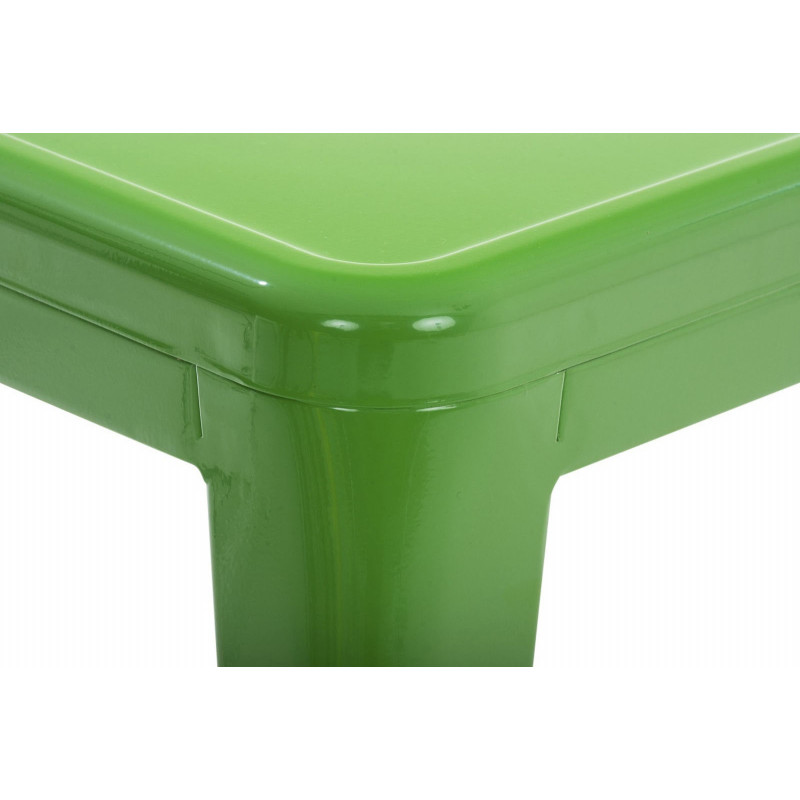 Tabouret bas style industriel en Métal Vert Kormack - 5