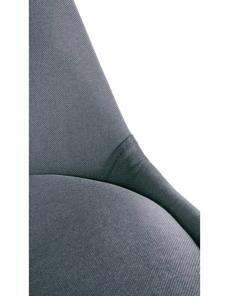 Chaise moderne scandinave en Tissu Gris clair Bois Naturel Jayana - 7