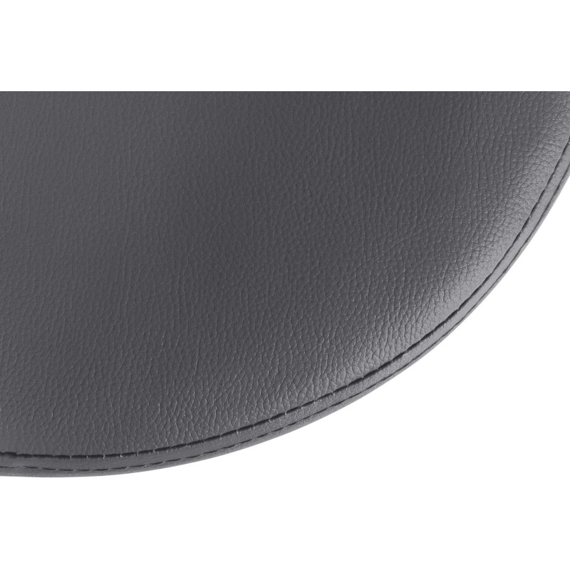 Tabouret de bar design pivotant en Polyuréthane Gris Métal Chromé Brillant Tao - 5