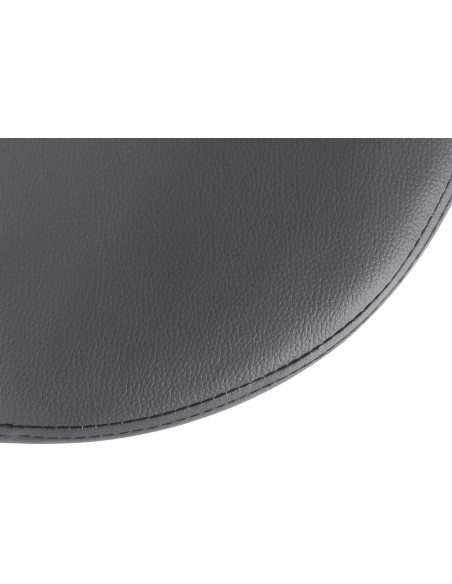 Tabouret de bar design pivotant en Polyuréthane Gris Métal Chromé Brillant Tao - 5