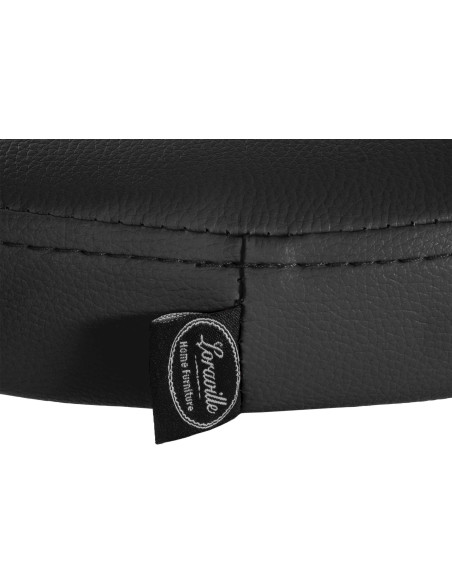 Tabouret de bar design pivotant en Polyuréthane Noir Métal Noir Mat Tao - 6