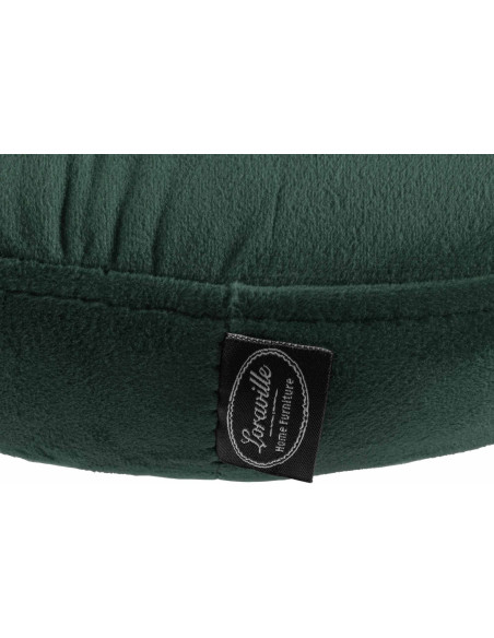 Tabouret de bar design pivotant en Velours Vert foncé Métal Noir Mat Tao - 6