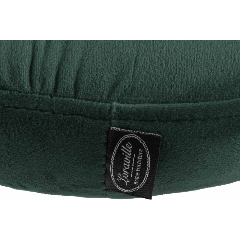 Tabouret de bar design pivotant en Velours Vert foncé Métal Chromé Brillant Tao - 6