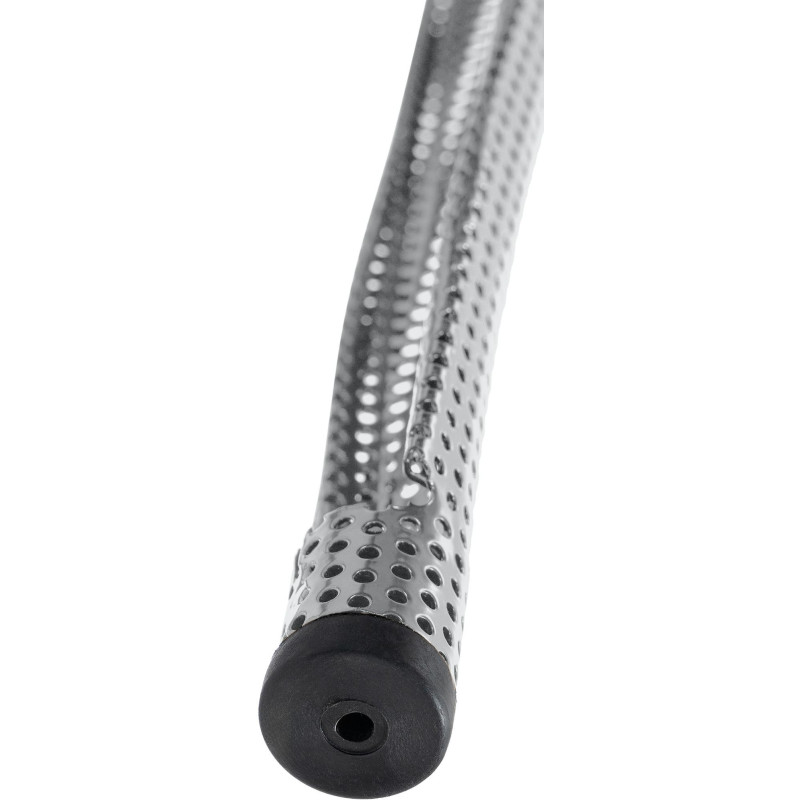 Tabouret de bar design industriel en Métal Argenté Ajouré Lumos - 4