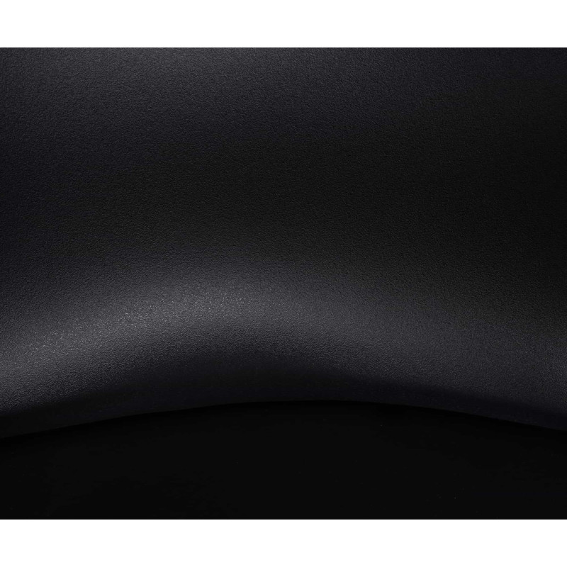 Tabouret de bar moderne avec dossier en Polyuréthane Blanc Métal Blanc Mat Minko - 6