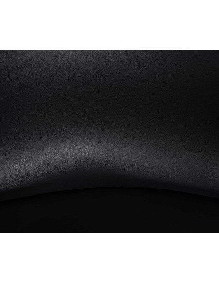 Tabouret de bar moderne avec dossier en Polyuréthane Blanc Métal Blanc Mat Minko - 6