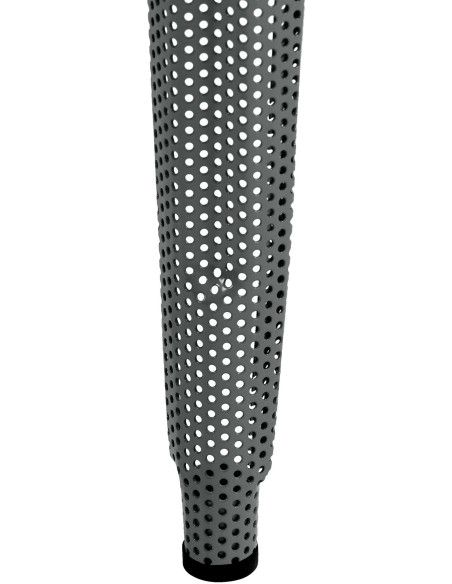 Tabouret de bar design industriel en Métal Gris Ajouré Lumos - 3