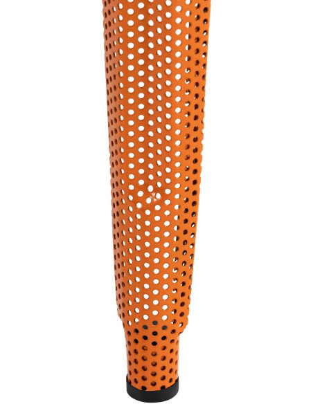 Tabouret de bar design industriel en Métal Orange Ajouré Lumos - 3