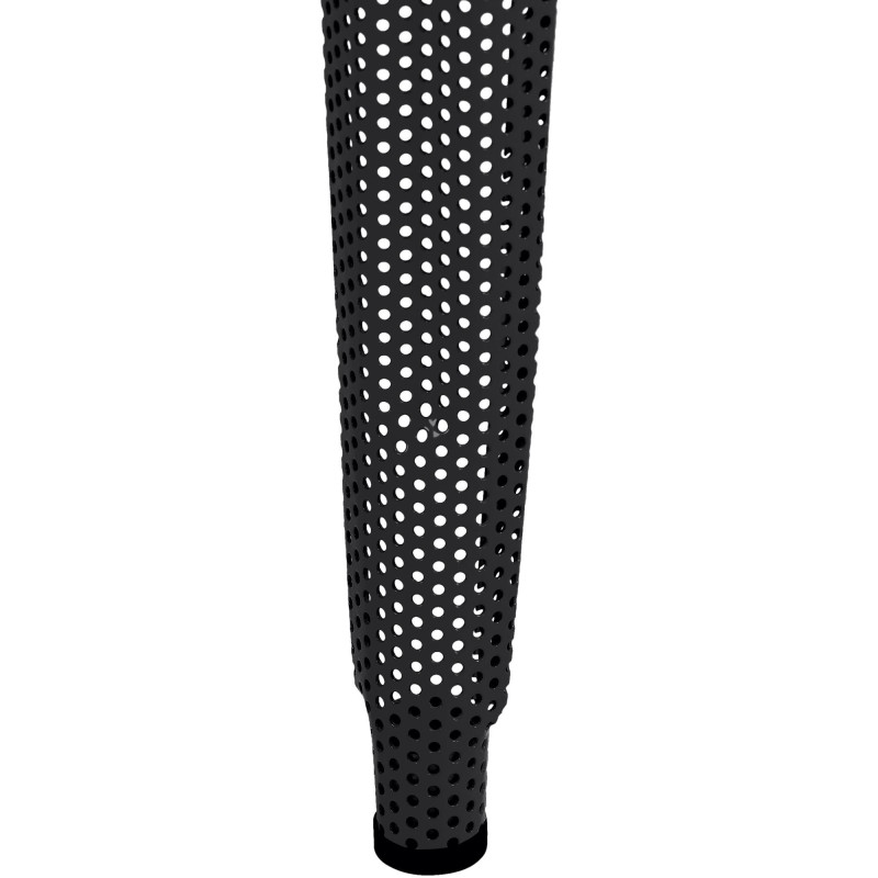 Tabouret de bar design industriel en Métal Noir Ajouré Lumos - 3