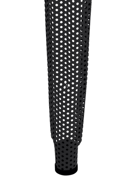 Tabouret de bar design industriel en Métal Noir Ajouré Lumos - 3