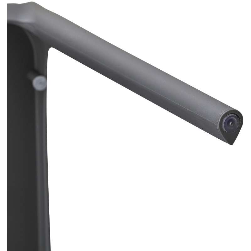 Chaise design intérieur extérieur en Polypropylène Gris foncé Basli - 4