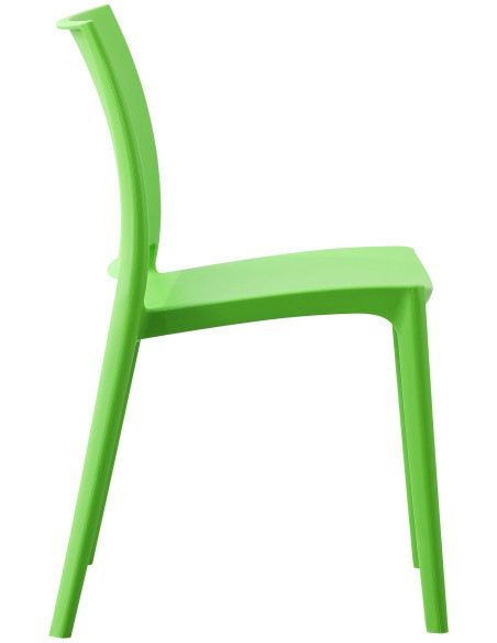 Chaise design intérieur extérieur en Polypropylène Vert Basli - 5