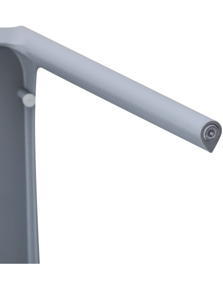 Chaise design intérieur extérieur en Polypropylène Gris clair Basli - 4