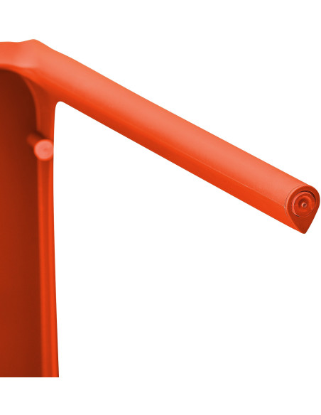 Chaise design intérieur extérieur en Polypropylène Orange Basli - 4