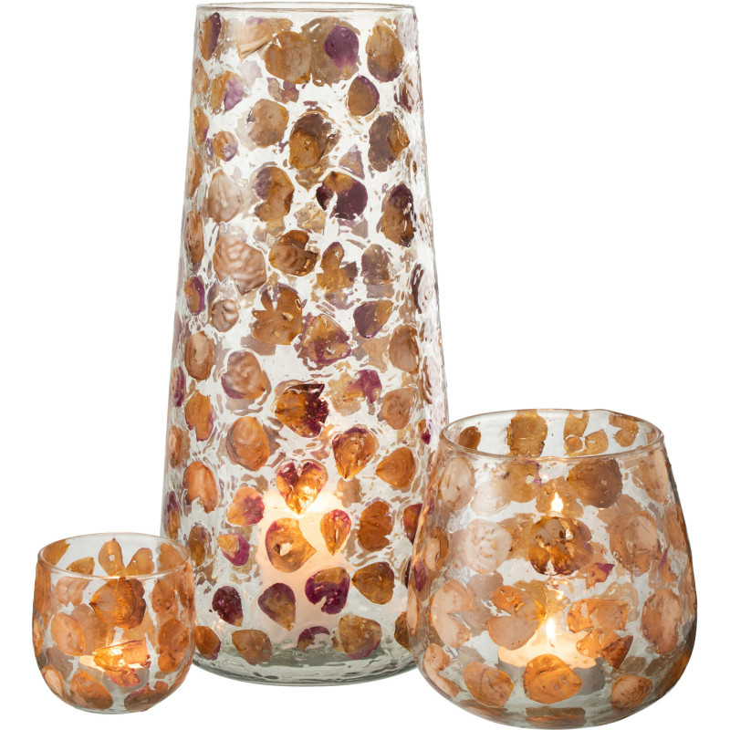 Vase Cylindrique Gérard Hauteur 35 cm en Verre Ambre - 6